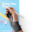 Paperlike's Drawing Glove for iPad - Artist Glove for Drawing on Tablets (Right and Left Hand; S)