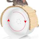 Geelin Chinchilla Running Wheel Fence, Chinchilla Natural Birch Wood Flexible Platform Toy, Climbing Toys for Guinea Pig Rabbit Hamsters Gerbils Rat and Other Small Animals Cage Accessories