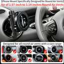 Car Magnetic Phone Holder Mount for Mini Cooper 2002-2012Hardtop 2013-2024Convertible 2013-2024Clubman 2008-2014Countryman 2011-2016 Coupe Paceman Roadster Circle Air Vent Accessories Stand