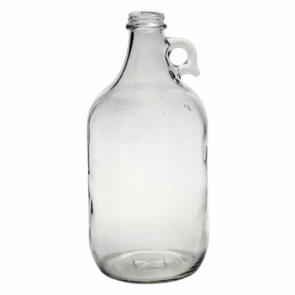 Clear Flint 1/2 Gallon Glass Jug