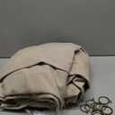 Pinch Pleated Linen Curtains 108 Inches Long for Living Room 2 Panels Set Greyish Beige Flax Double Pleated Drapes Back Tab Farmhouse Ceiling Floor 108 Inch Window Curtains Bedroom Burlywood Birch