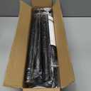 Black Tension Shower Curtain Rod 1.1" Diameter Heavy Duty Stainless Steel Adjustable Spring Tension Rods 30 to 88 inch No Drill Shower for Bathroom Windows Outdoor No Slip No Rust