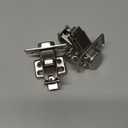 Chibery 2 Pack 165 Degree Frameless Lazy Susan Hinge, Clip ON Plate for Easy Installation, Soft Close Multi-Pivot Concealed Hardware for Corner Kitchen Cabinet, Cupboard Folded, Folden Door, Closets