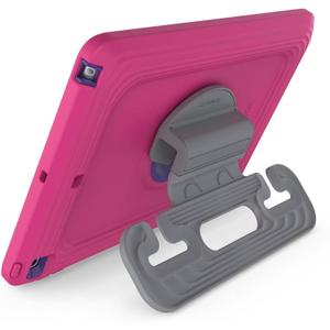 OtterBox Made for Kids Case for iPad 7th, 8th & 9th Gen (10.2" Display - 2019, 2020 & 2021 Version) with Kickstand & Car Headrest Mount Holder - (Empowered Pink)