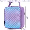 FlowFly Kids Lunch box Insulated Soft Bag Mini Cooler Back to School Thermal Meal Tote Kit for Girls, Boys, Scale