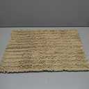 Arotive Luxury Chenille Bathroom Rug Mat, Extra Soft Thick Absorbent Shaggy Bath Rugs, Non-Slip Machine Wash Dry, Plush Bath Mats for Bathroom, Shower and Tub, 24x16, Beige