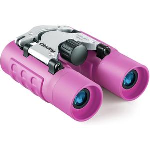 Real Binoculars for Kids Gifts for 3-12 Years Boys Girls 8x21 High-Resolution Optics Compact Toy Binocular for Bird Watching,Travel, Camping