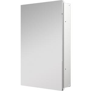 Medicine Cabinet with Mirror, 20x30 inch Bathroom Cabinet, Assembly Needed, Aluminum Surface Mount or Recessed Wall Cabinet, Adjustable Glass Shelves, Suitable for Bathroom Bedroom