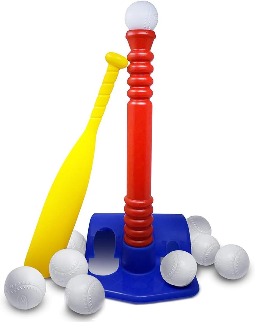 ToyVelt TBall Set for Kids 3-5, TBall Set Comes with 9 Balls, Best Toys Toys & Games, Ideal Tee Ball Set Birthday Gift for Boys and Girls, Great for Toddlers (Varios colores)