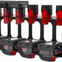 Wall Holder for Milwaukee M12/M18 Battery & Mount for M12-18C/FC Charger