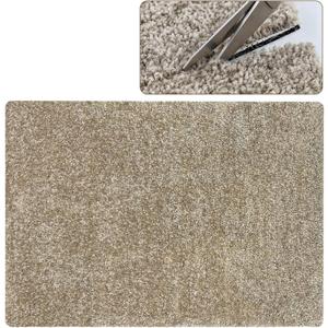 PURE ERA 2 x 3 Feet Cuttable Area Rug Washable Stair Landing Rug Cream Gray