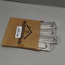 HOMOTEK 4 Pack 120mm Flush Sliding Closet Door Pulls, Recessed Finger Pulls for Sliding Barn Bypass Door Handles, Cabinet Drawer Rectangular Invisible Pull- Small Size 4.75 in, Brushed Stainless Steel