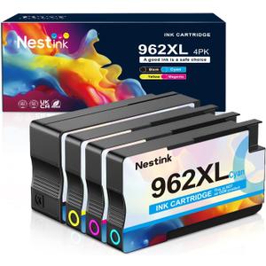 962XL Ink Replacement for HP 962XL Ink Cartridges Combo Pack for HP Ink 962XL Black and 962 Color Combo Pack Use with Officejet Pro 9010 Ink Cartridges 9015 9020 9025 Printers
