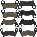 NICHE Brake Pad Kit for Polaris RZR 4 900 General 1000 Ranger XP 2205949 2203318 Front Rear Organic