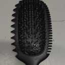 Candy Brush Curl Defining Vented Hair Brush for Effortlessly Detangling Shaping and Styling, Airflow Brush with EdgeLift for All Wet or Dry Hair Types for Women and Girl, Reduce Pulling and Frizzing (Black)