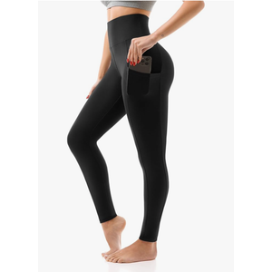 SINOPHANT High Waisted Leggings with Pockets Women, Full Length Capri Buttery Soft Stretchy Yoga Pants. XL 