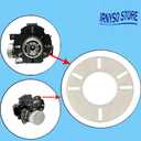 Replacement Oil Burner Flange Gasket 40287 3 and 4 Bolts Fits Beckett Wayne Carlin EZ1, 2 or 3 1/8" Ducane4pack