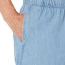 Amazon Essentials Men's 8" Inseam Relaxed-Fit Drawstring Walk Shorts (Available in Plus Size) (Medium, Light Wash Chambray)