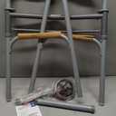 Medline Lightweight Junior/Lower Height Folding Walker with 5 Wheels