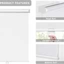 LazBlinds No Tools No Drill Cordless Roller Shades, Light Filtering Roller Blinds for Windows, Thermal Insulated UV Protection Roll Up Window Blinds and Shases, 31'' W x 72'' H, White