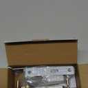 NCL Sliding Door Handle for Bath, Satin Nickel Barn Door Flush Handle, Privacy Pocket Door Lock