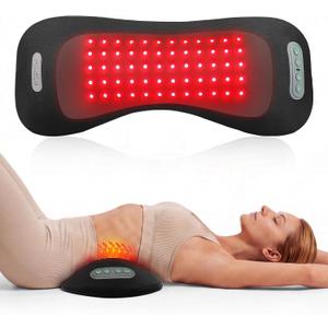 FliKEZE Electric Lumbar Support Pillow with Red Light Massage