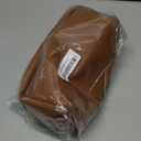 Valentine's Day Gifts for Women Teen Girl, Personalized Initial Makeup Organizer Bag Set, Open Flat Travel Cosmetic Bag With Clear Divider and Handle(Brown,E)