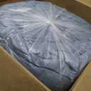 Andency Grayish Blue Super King Comforter, 3 Pieces Boho Bedding Set