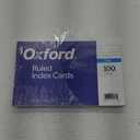 Oxford Ruled Index Cards, 5" x 8", White, 100 Per Pack (40165)