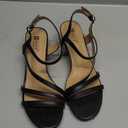 IDIFU Women's Dressy Strappy 2 Inch Low Kitten Heel Open Toe Sandals Dress Shoes for Woman Lady in Bridal Dance Evening 7.5