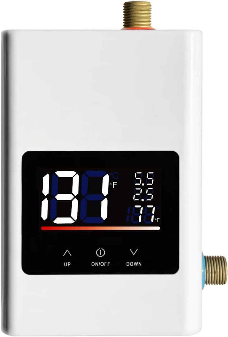 Tankless Water Heater Electric 110V, 4000W Instant Water Heater Under Sink, Conversion Between Fahrenheit and Celsius, Remote Control Tankless Water Heater Electric 110V, 4000W Instant Water Heater Under Sink, Conversion Between Fahrenheit and Celsius, Remote Control