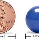 Yellow Mountain Imports 60 Pieces Chinese Checkers Marbles Set with Solid Colors - 16 Millimeters