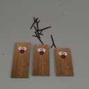 3Pcs Reindeer Table Signs Christmas Decorations Indoor Farmhouse Winter Decor Christmas Vintage Reindeer Blocks for Office Kitchen Home Decor