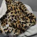 Cozy Bliss Luxury Faux Fur Throw Blanket Leopard Print, Non Shedding Double Sided Sherpa Blankets Super Soft Fluffy Thick Warm Throws Home Decor for Couch Bed Sofa Women, 60"x 80"Inches Brown Leopard