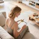 Real Pages Decorative Books Genuine Linen Gold Copper Foiling Engraved Books for Aesthetic Decoration Home Decor Bookshelf Coffee Table Bedside Table Mantle Decor, Set of 2 Faux/Fake Books