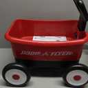 Radio Flyer My 1st Wagon 2-in-1 Walker & Pull Wagon with Beach and Garden Tools for Toddlers Ages 1-4, Red
