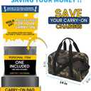 Apenze Small Gym Bag 14 inch lightweight Carry On Mini Duffel Bag for Travel Sport - Camo
