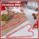 Coopay 144 Pieces Candy Cane Pens Christmas Pens with Black Ink for Christmas Holiday New Years Home Decor Party Gift, 7.5 Inches (Red & White Stripes)