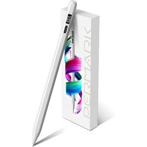 Pencil for Apple iPad 11th/10th/9th with LED Power Display, 15Mins Fast Charge, Stylus Pen for iPad 10/9/8/7/6th,11th A16,Air 11/13 M2/M3,Pro 11/13 M4,Pro 12.9",Air 5/4/3,Mini 7/6/5(White)