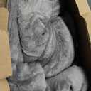 Electric Heated Blanket 72"x84" Full Size - Dual-Sided with Microplush & Sherpa Fabric, 4 Heat Settings & 10 Hours Auto Off, Machine Washable - Light Gray