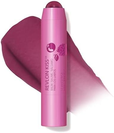 Revlon Kiss Tinted Lip Balm with SPF 20, Hydrating, Flavored, Infused with Natural Fruit Oils, 035 Berry Burst, 0.09 oz