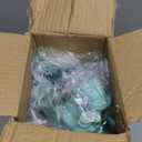 15 Inches Tall Artificial Silk Phalaenopsis Orchid Flower Plant Pot Teal Arrangements (Golden Blue)