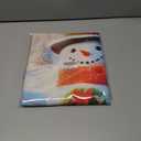 Merry Christmas Banner Snowman Train Holiday Decor Winter Wonderland Scene Christmas Tree for Home Decoration 71x43 Inches Festive Seasonal Wall Hanging for Living Room Bedroom