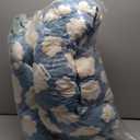 JOEJOY Medium Dog Bed Medium Size Dog, Rectangle Washable Orthopedic Pet Bed with Removable Zipper Cover, Cute Soft Calming Puppy Pet Bed with Jacquard Shaggy Plush & Non Skid Bottom (M (30"x24"x8"), Blue)