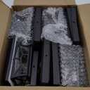 4 Pack Solar Post Cap Lights Outdoor Waterproof, Fits 4x4, 5x5, 6x6 Wooden & Vinyl Fence Decks, Edison LED Bulb with Warm & Cool White Light Modes.(Classic Black,4)