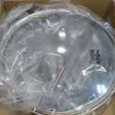 Non Stick Frying Pans Hybrid Ceramic With Lid, 12 Inch Tri-Ply Stainless Steel Skillet, Non-Toxic, PFAS/PFOA/PTFE Free, Metal Utensil Safe, Dishwasher & Oven Safe,Induction Compatible