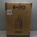 Coolife Luggage 3 Piece Set, Lightweight Durable Hardshell Suitcase set with 360 Spinner Wheels, TSA-approved Lock, Checked Family Travel Luggage sets, 20/24/28 Inch, Purple