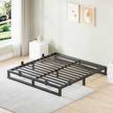 6 Inch Metal King Bed Frame with Steel Support, Noise-Free
Easy Assembly, Underbed Storage, U-Shaped Groove, 6 Mattress Baffles, No Box Spring Needed, Rubber Pads, Squeak Free, Black