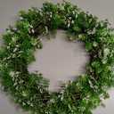 U'Artlines 20 Inch Boxwood Wreaths for Front Door with White Flowers
Spring Summer Wreath, Large Faux Greenery Wreath, Realistic and Full, for Wall Window Porch All Seasons Outdoor Decor