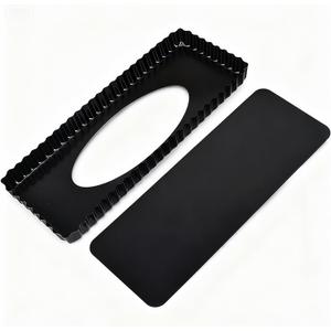 Special Shapes Fruit Tart Pan with Removable Loose Bottom Non-stick Carbon Steel (13 inch Long Strip)
